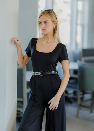 Black Tailored Jumpsuit
