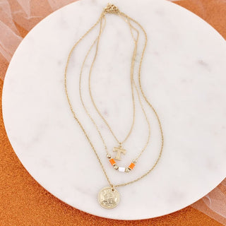 University of Tennessee Gold Layered Trio Necklace Set | Power T & Tri-Star