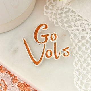 Tennessee Volunteers "Go Vols" Glitter Enamel Pin | Official NCAA Fan Gear