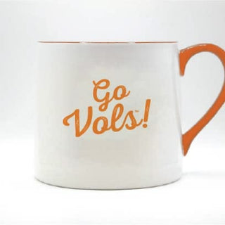 Tennessee Vols "Go Vols" Ceramic Mug – 16oz Smokey Mascot Edition