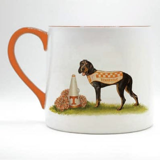 Tennessee Vols "Go Vols" Ceramic Mug – 16oz Smokey Mascot Edition