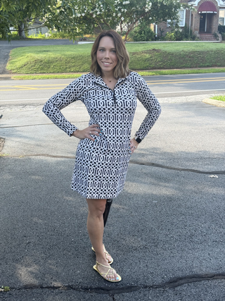Lulu-B UPF 50+ Long Sleeve 1/4 Zip Travel Dress