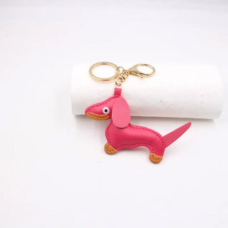 Mini Dachshund Keychain Bag Charm – Cute Dog Lover Gift – Pink Doxie Boutique