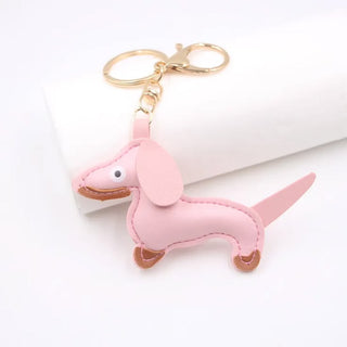 Mini Dachshund Keychain Bag Charm – Cute Dog Lover Gift – Pink Doxie Boutique