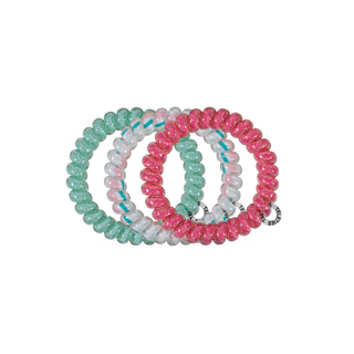 TELETIES x Lain Snow | Fin-tastic Large Spiral Hair Ties (3-Pack)