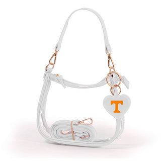 Tennessee Volunteers Clara Luxury Clear Stadium Bag | Tennessee Heart Charm