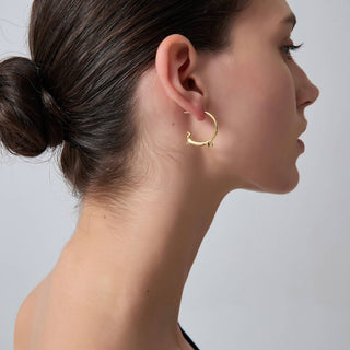 Dachshund Hoop Earrings, Sterling Silver