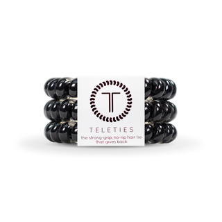 Spiral Hair Coils | Large | Jet Black Hair Ties