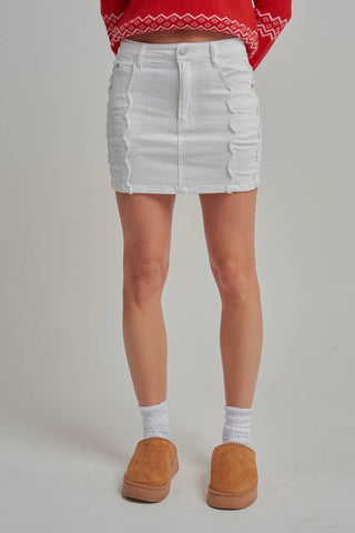GAME DAY SCALLOP EDGE SEAMED COLOR MINI SKIRT_JLB80075-02