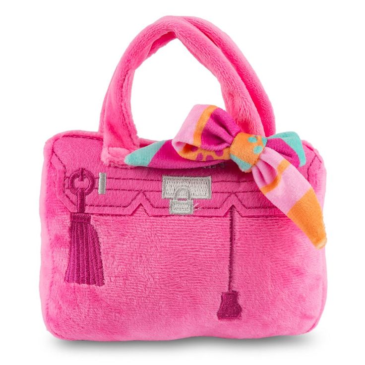 Barkin Bag - Pink w/ Scarf (Chic Doggie) - Large - Dog Toys