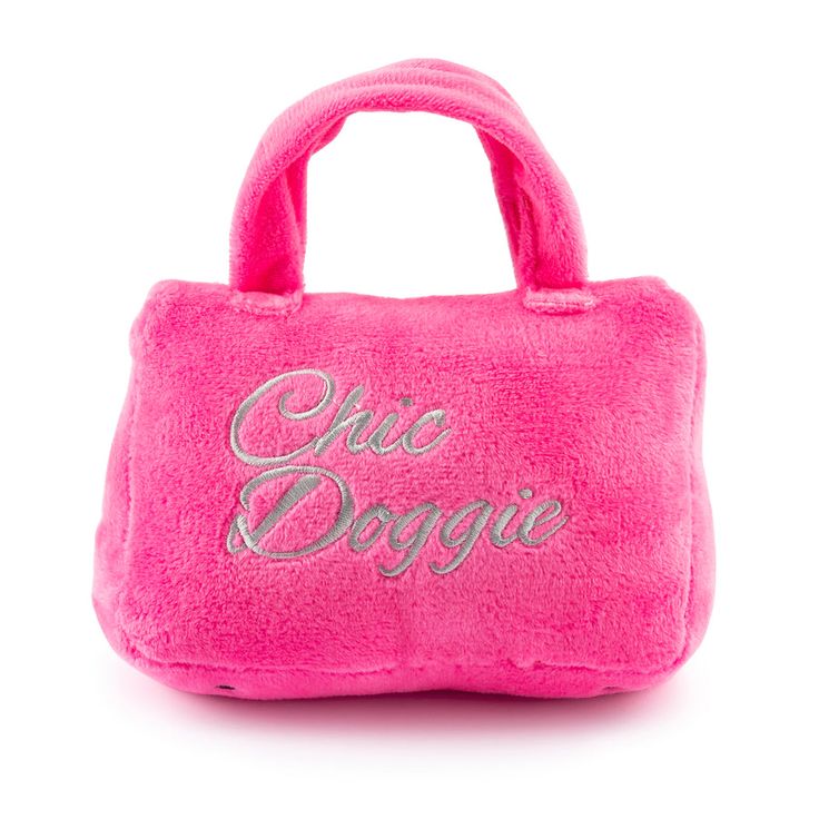 Barkin Bag - Pink w/ Scarf (Chic Doggie) - Large - Dog Toys
