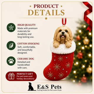 Black Dachshund in Stocking Ornament