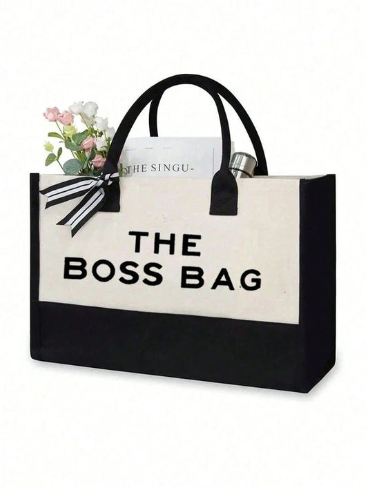 The Boss Bag - Stylish Canvas Tote for Women