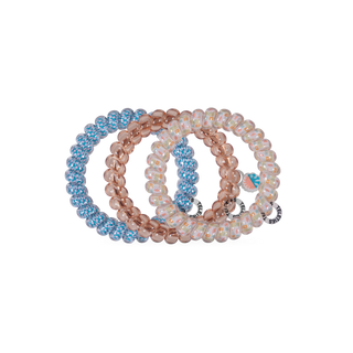 TELETIES x Lain Snow Island Threads: Large No-Rip Hair Ties (3-Pack)