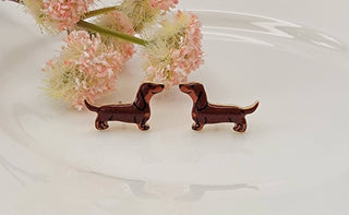 Dachshund Post Earrings