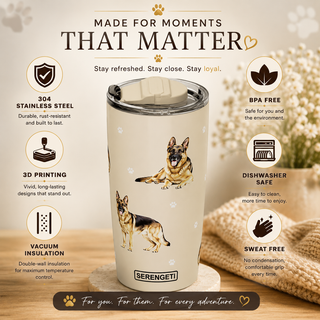 Black Dachshund Serengeti Tumbler