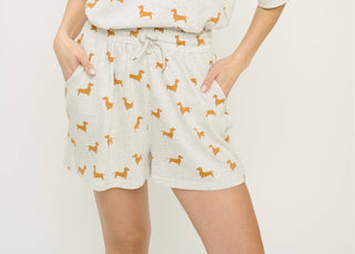 Dachshund Love Relaxed Fit Shorts – Sunny Wiener Dog Print