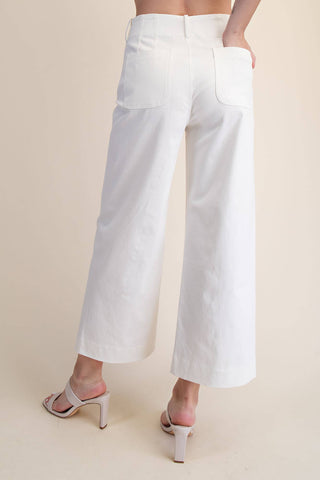 Colette Cropped Wide-Leg Pants
