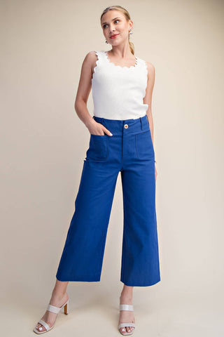 Colette Cropped Wide-Leg Pants