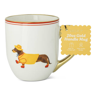 Dachshund Raincoat Belly Mug, 20oz