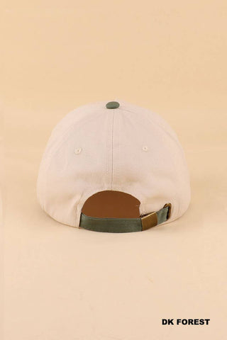 Dachshund Two-Tone Embroidered Cotton Baseball Cap