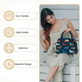 Dachshund Convertible Top Handle Purse