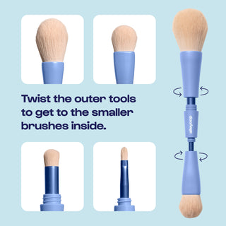 Overachiever - 4-in-1 Makeup Brushes