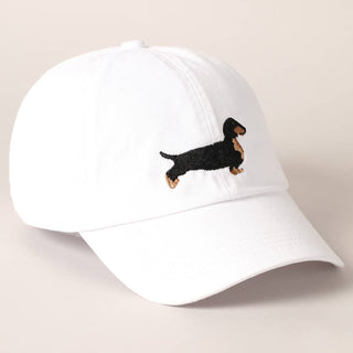 Premium Embroidered Dachshund Baseball Cap | Adjustable Cotton Doxie Hat