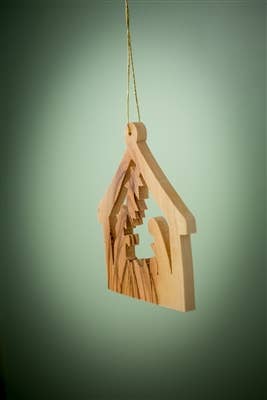Large Stable with Nativity - 3"