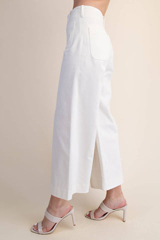 Colette Cropped Wide-Leg Pants