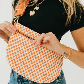 Pretty Simple Westlyn Woven Vegan Leather Bum Bag - BEST SELLER