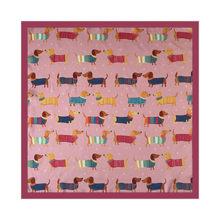 Cute Pet Dachshund Print Bandana Scarf
