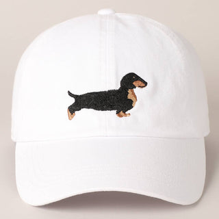 Premium Embroidered Dachshund Baseball Cap | Adjustable Cotton Doxie Hat