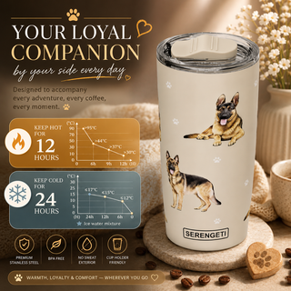 Black Dachshund Serengeti Tumbler