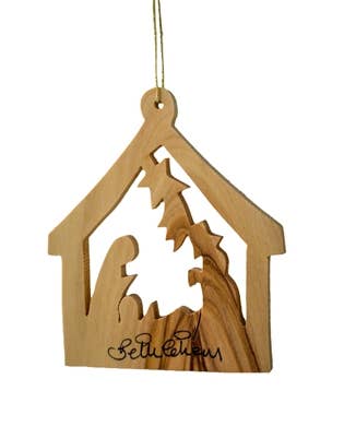 Large Stable with Nativity - 3"