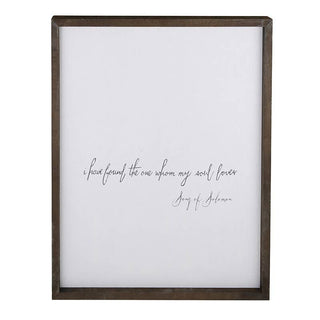 Face to Face Cadet Word Board -The One My Soul Loves