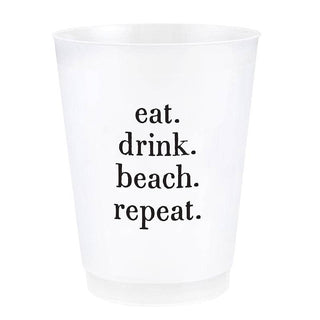 Face to Face Frost Cups - Eat. Drink. Beach. Repeat.