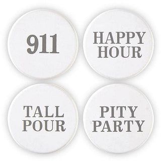Face To Face Wine Stoppers - Happy Hour