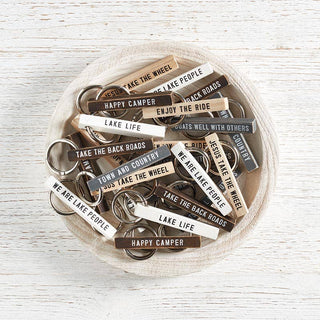 Face to Face Wood Keychain - Boats Well with Others