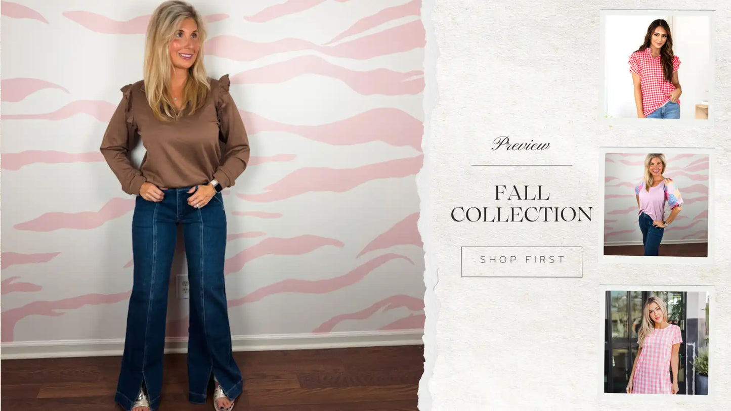 Fall fashion advertisement.