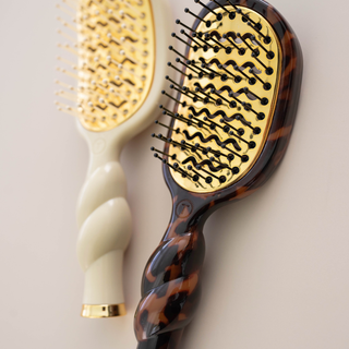 Mini Vented Styling Hair Brush - Tortoise Shell | Travel-Size Blowout Brush