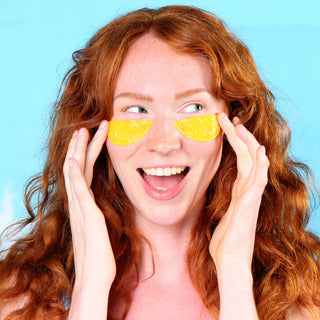 SpaLife Limoncello Brightening Eye Patches – Vitamin C & Peptide Under Eye Masks (10 Pack)