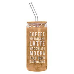 Glass Cold Brew Tumbler - Coffee Americano