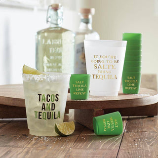 Gold Foil Frost Shot Cups - Tequila - 10pk