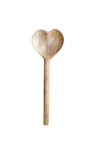 Heart Shaped Mango Wood Spoon