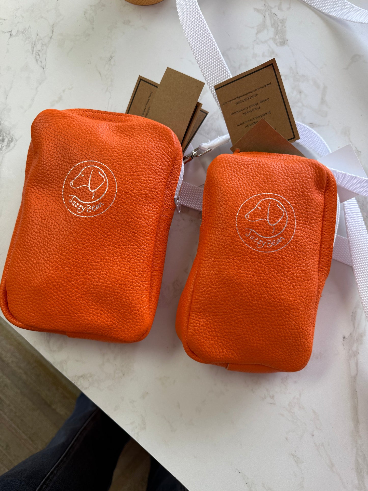 Jazzy Bean Slender Sling Crossbody – Tennessee Orange with White Zipper - Small - Accessories
