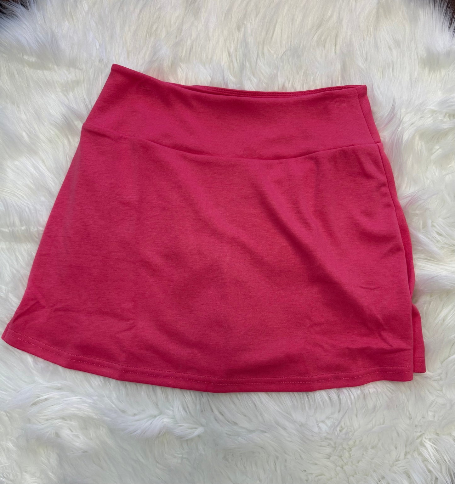 LuxeKnit Classic Skort – Bubblegum Pink - Skort
