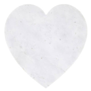 Marble Heart White Marble Board - Marble / Wipe Clean With Damp Cloth