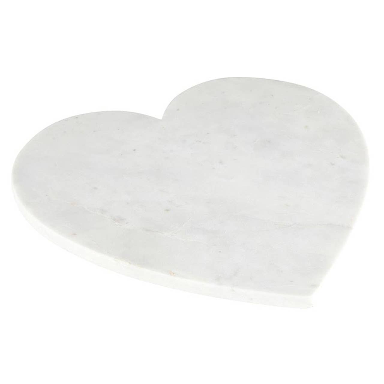 Marble Heart White Marble Board - Marble / Wipe Clean With Damp Cloth