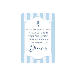 Mother of the Groom Keepsake Card